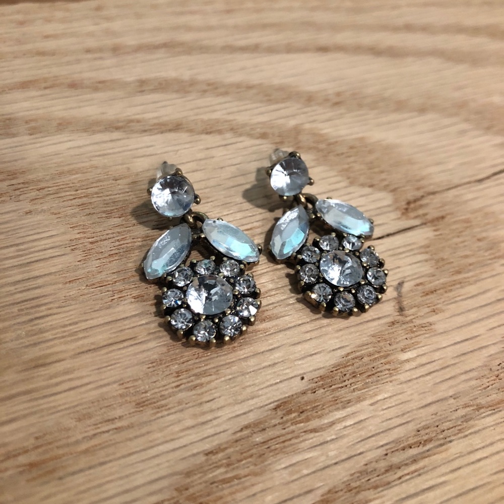 Bay to Baubles Floral Crystal Statement Earring